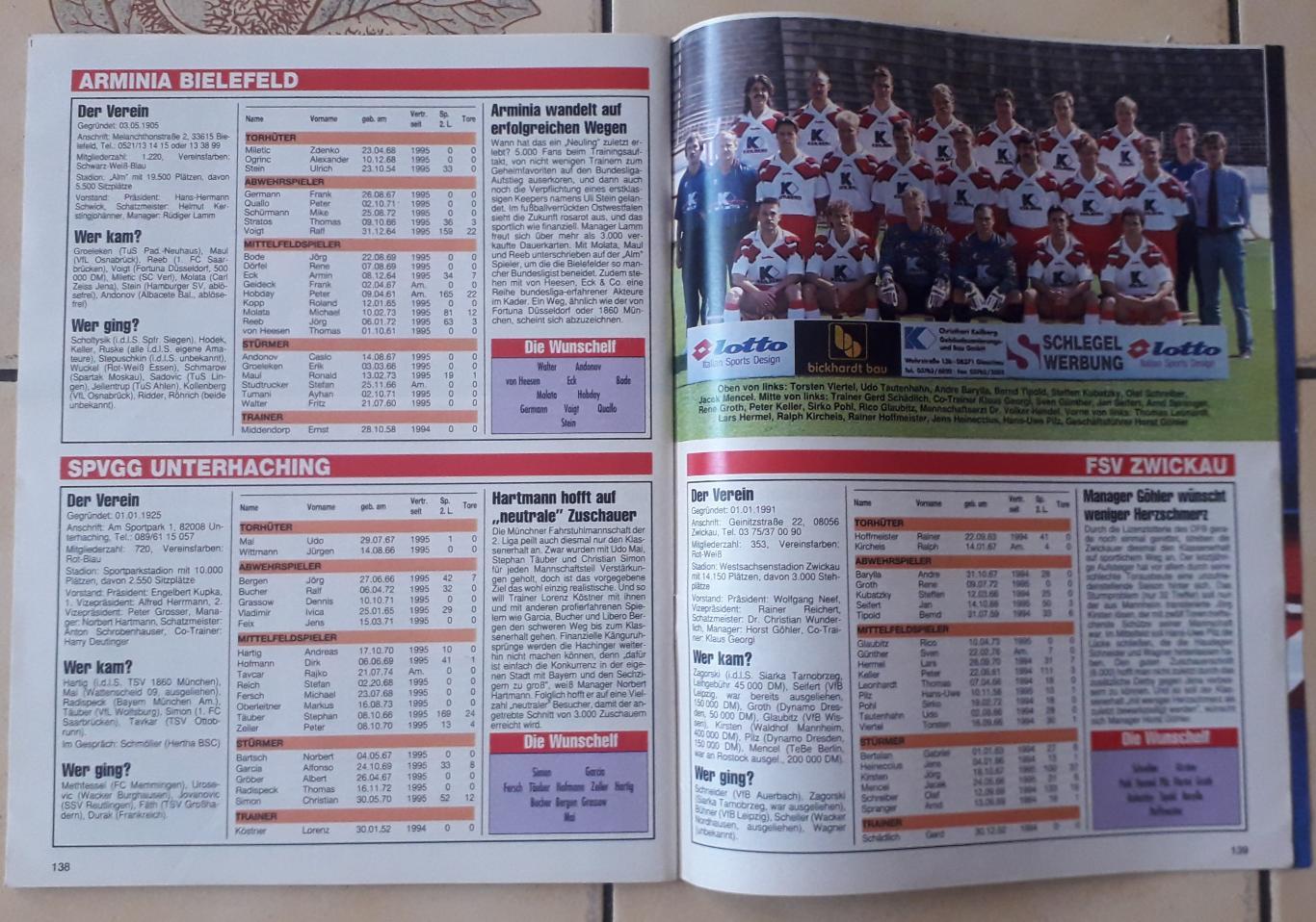 Fussball Sport 1995-96 1