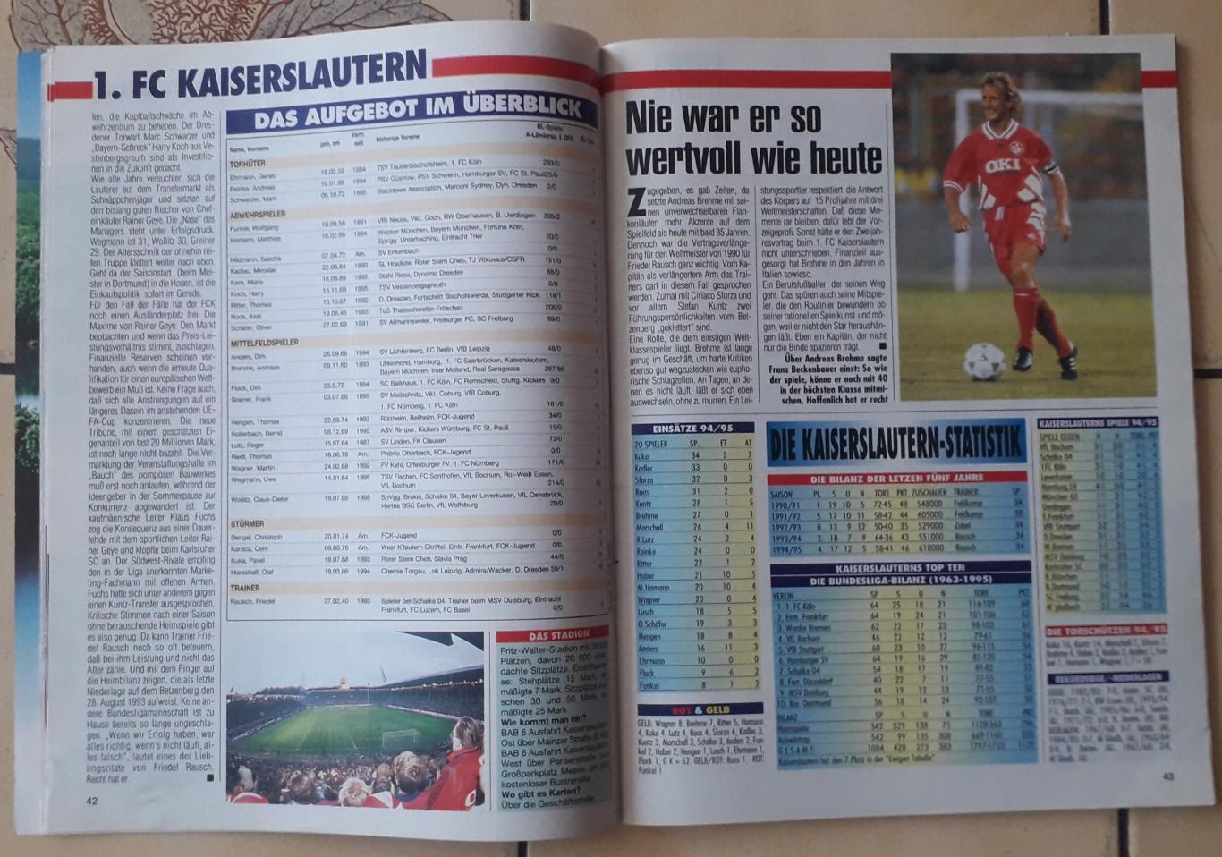 Fussball Sport 1995-96 4