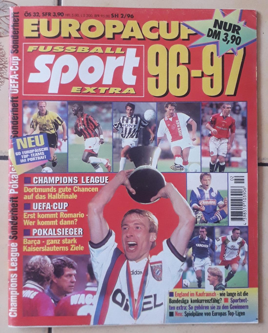 Fussball Sport Europacup 1996-97
