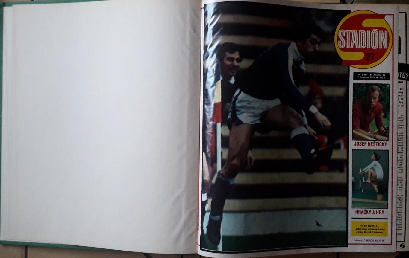 Журнал Stadion, весь 1981 год в 2-х книгах. 1