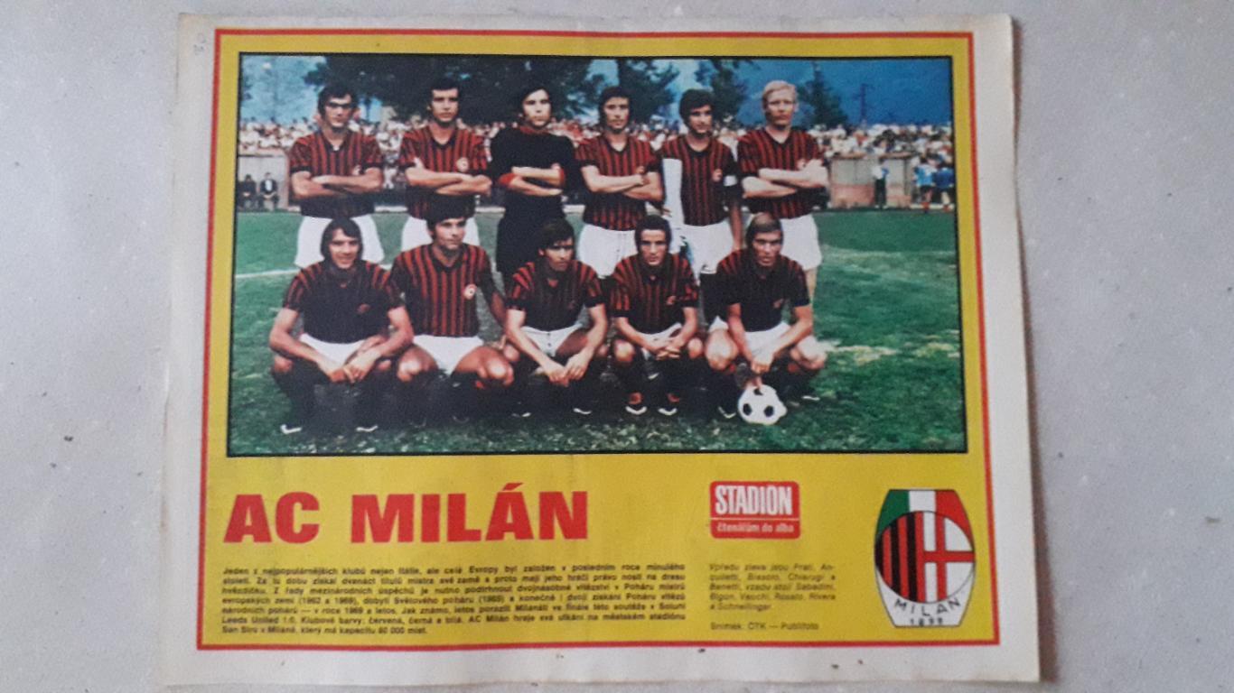 Постер из журнала Stadion- Milano AC