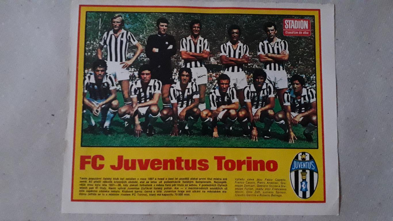 Постер из журнала Stadion- Juventus 3
