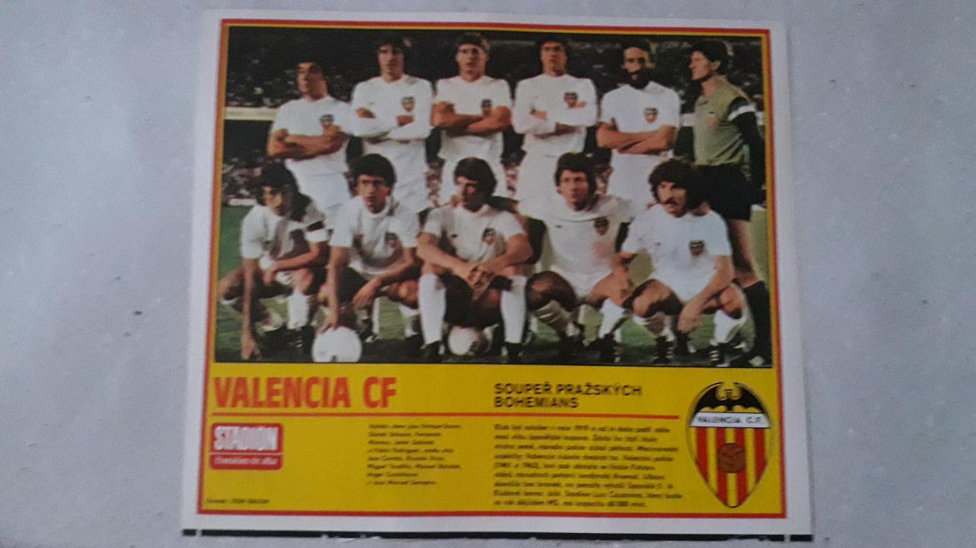 Постер из журнала Stadion- Valencia 1