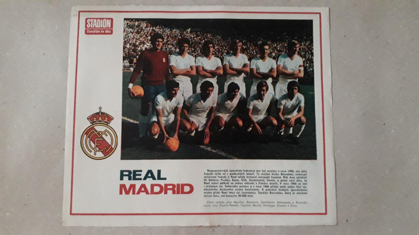 Постер из журнала Stadion- Real Madrid 1