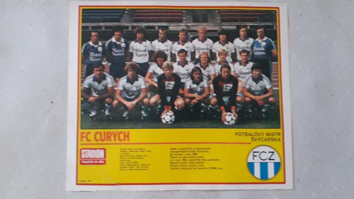 Постер из журнала Stadion- FC Zurich 2