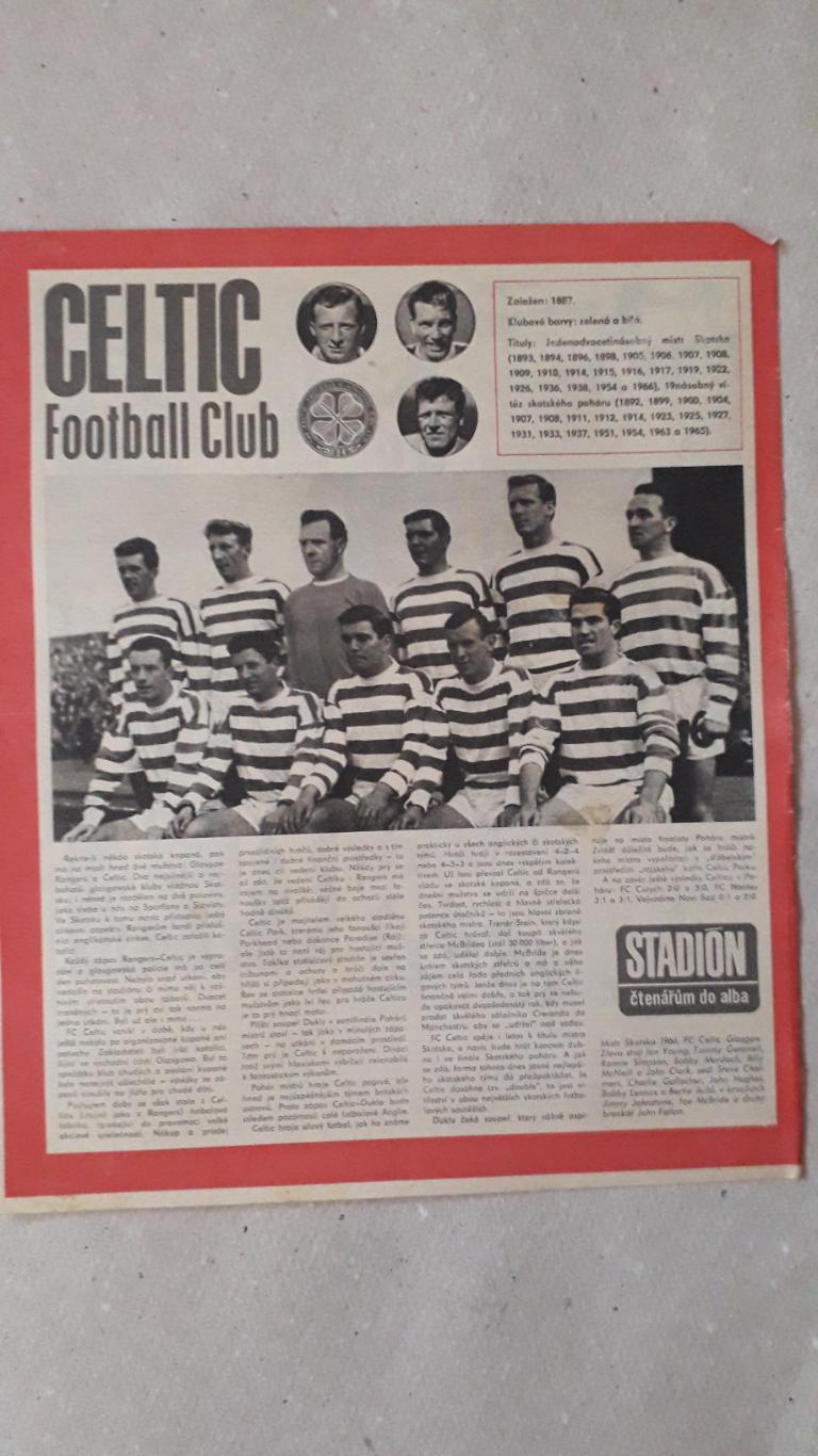 Постер из журнала Stadion- Celtic 6