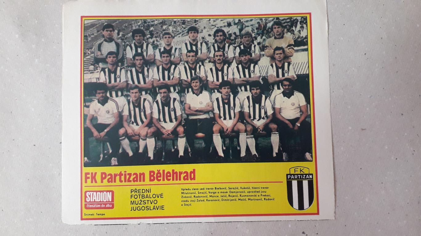 Постер из журнала Stadion- Partizan 2
