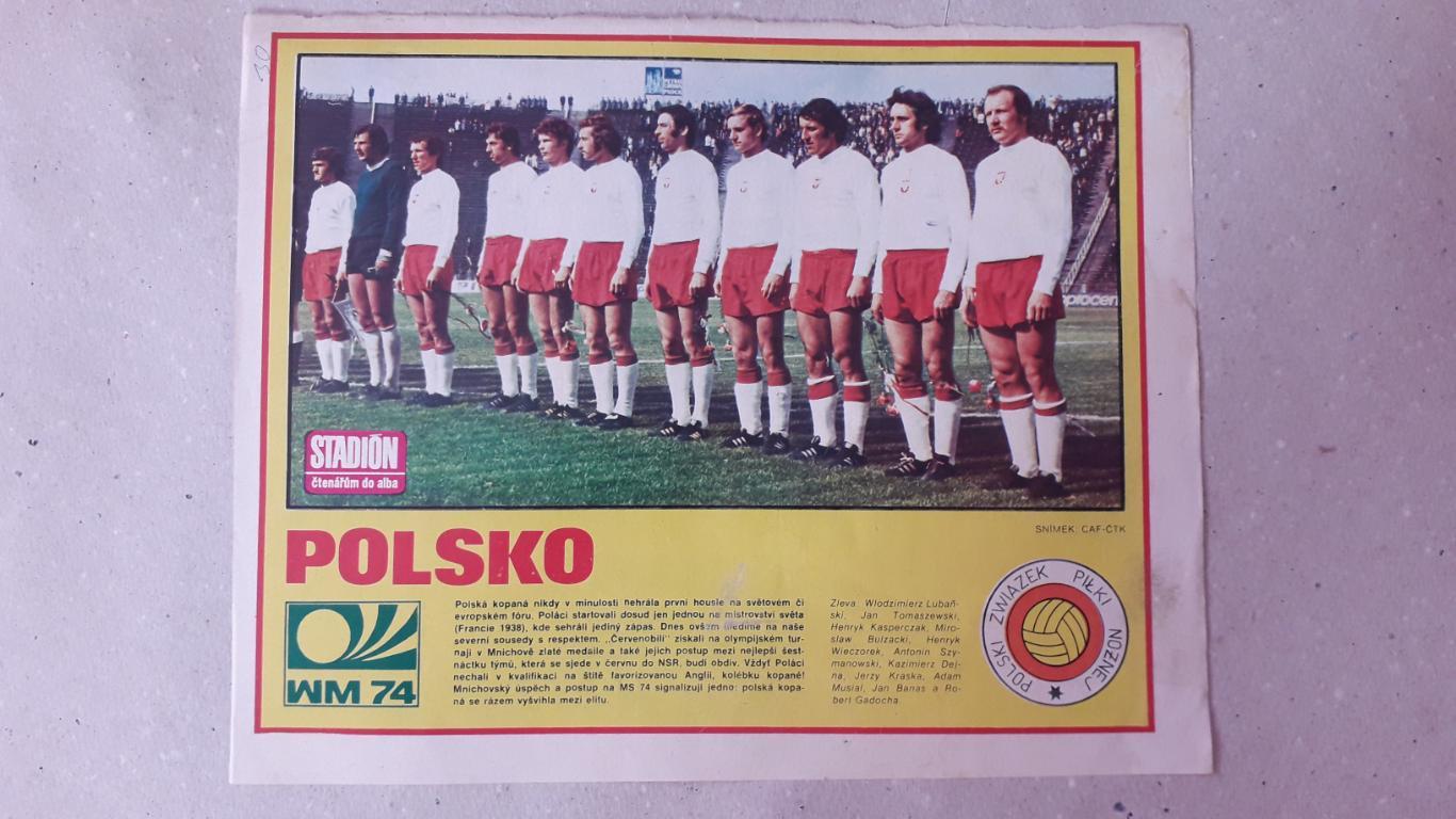 Постер из журнала Stadion- Polsko 1