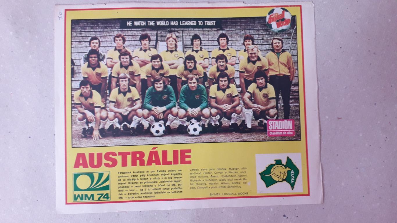 Постер из журнала Stadion- Australie