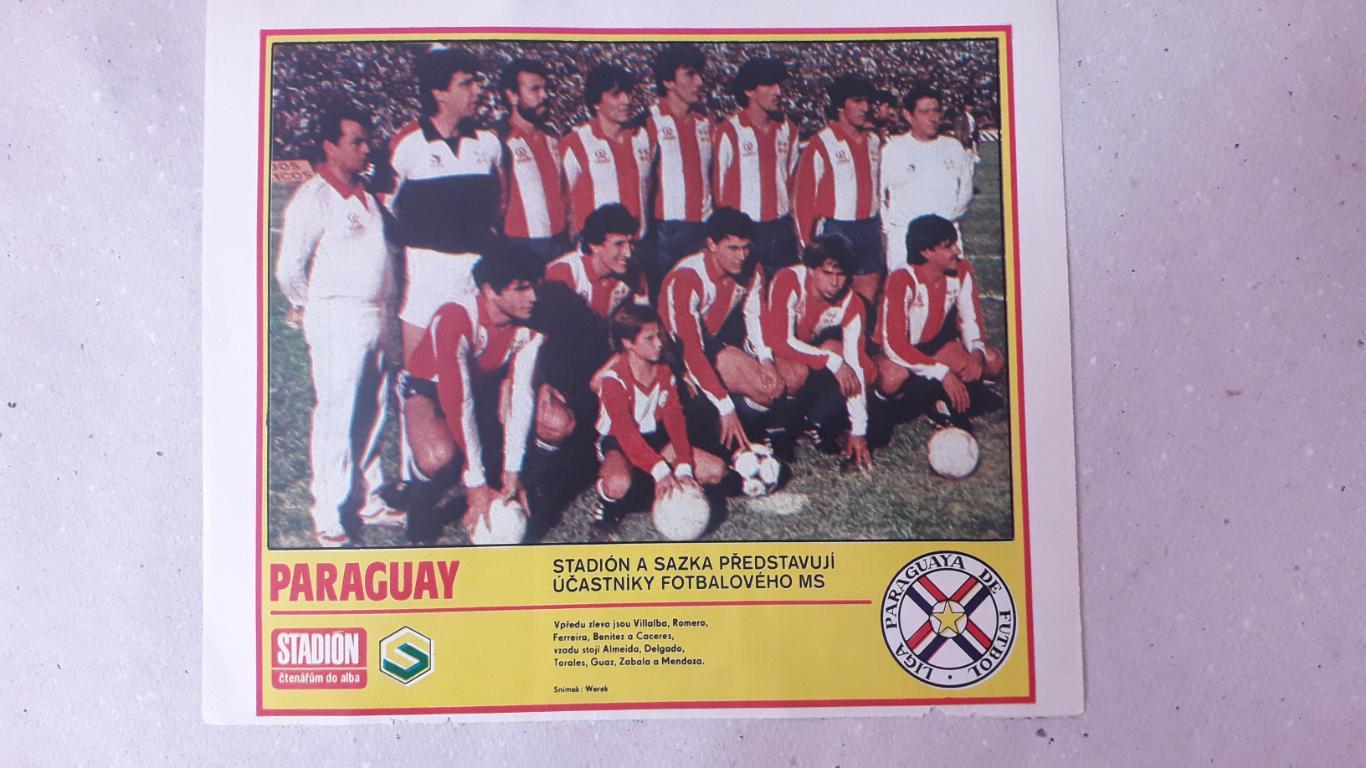 Постер из журнала Stadion- Paraguay