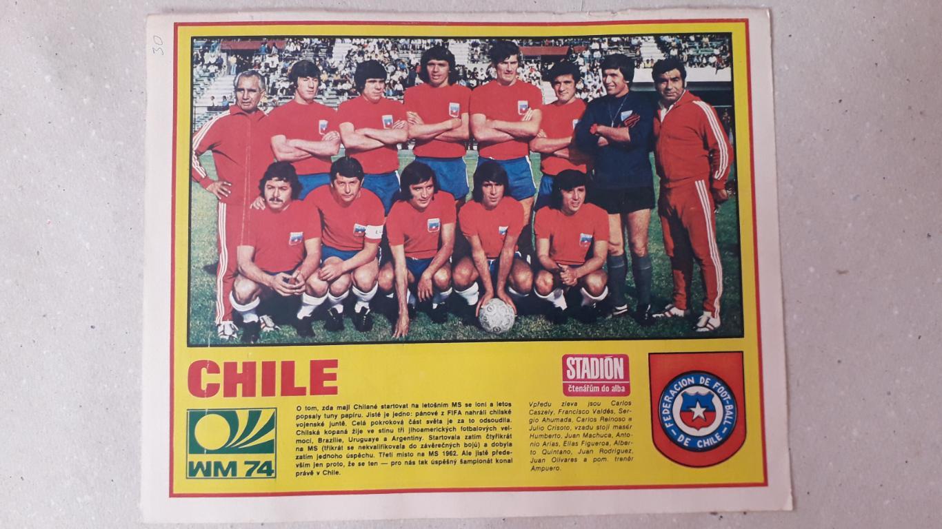 Постер из журнала Stadion- Chile 1