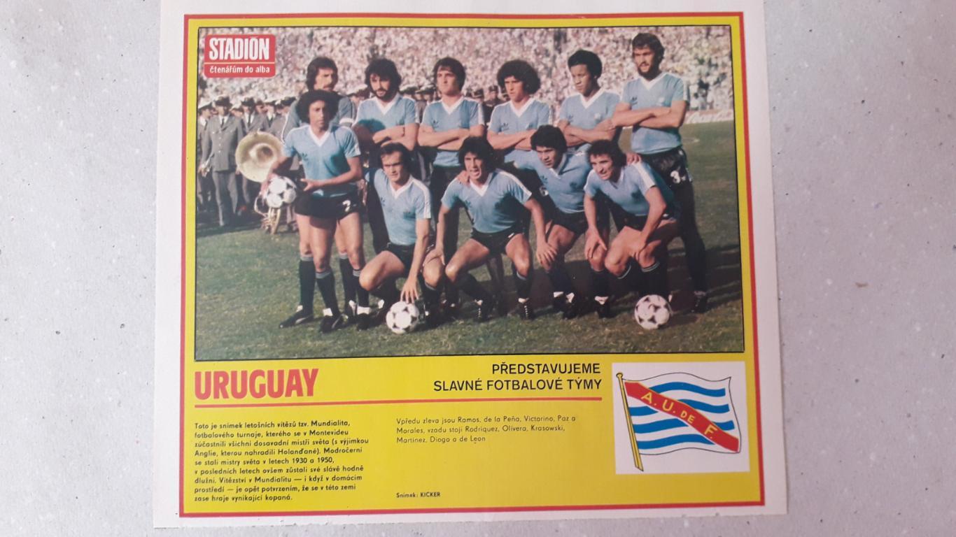 Постер из журнала Stadion- Uruguay 2