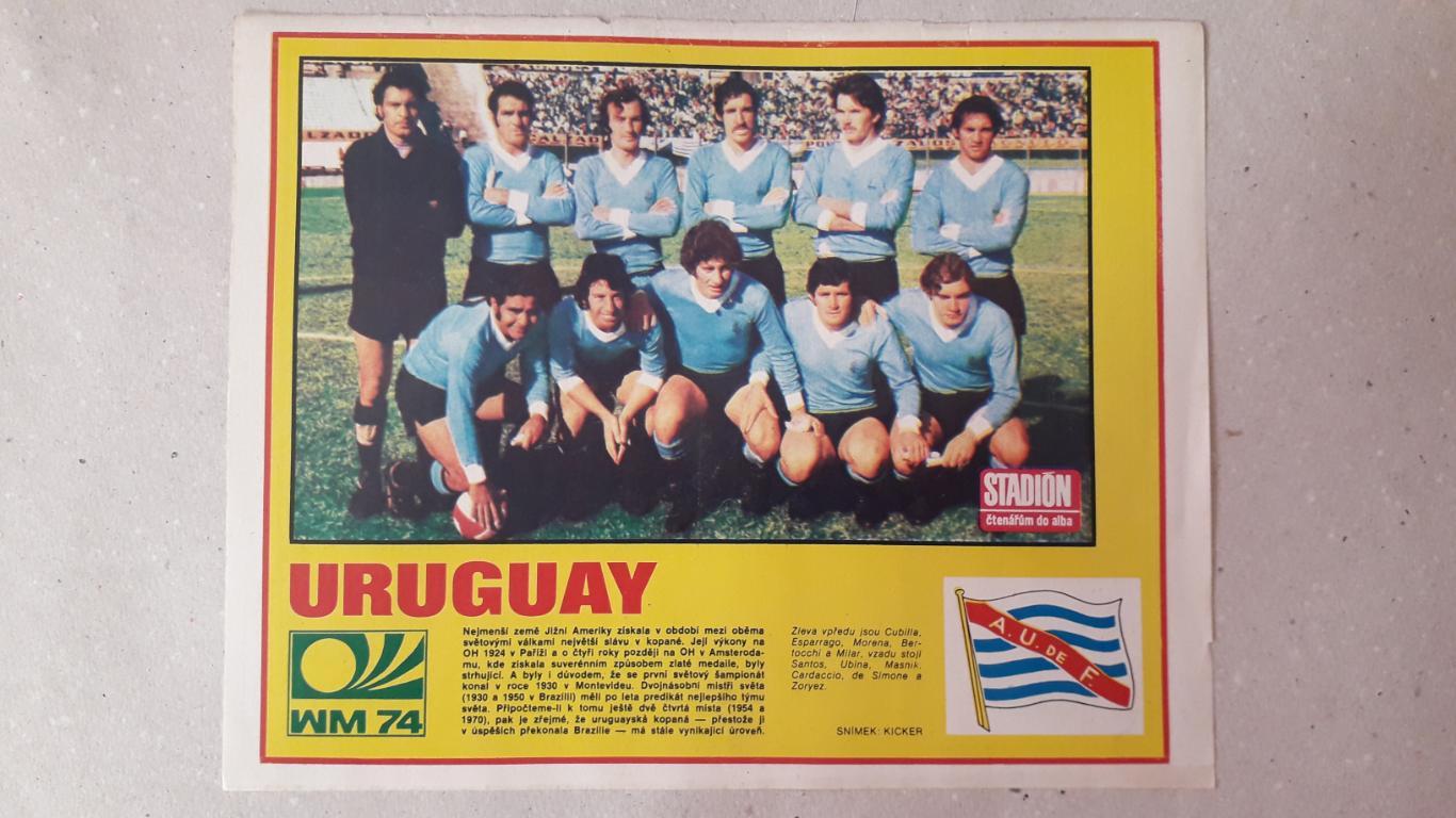 Постер из журнала Stadion- Uruguay 3