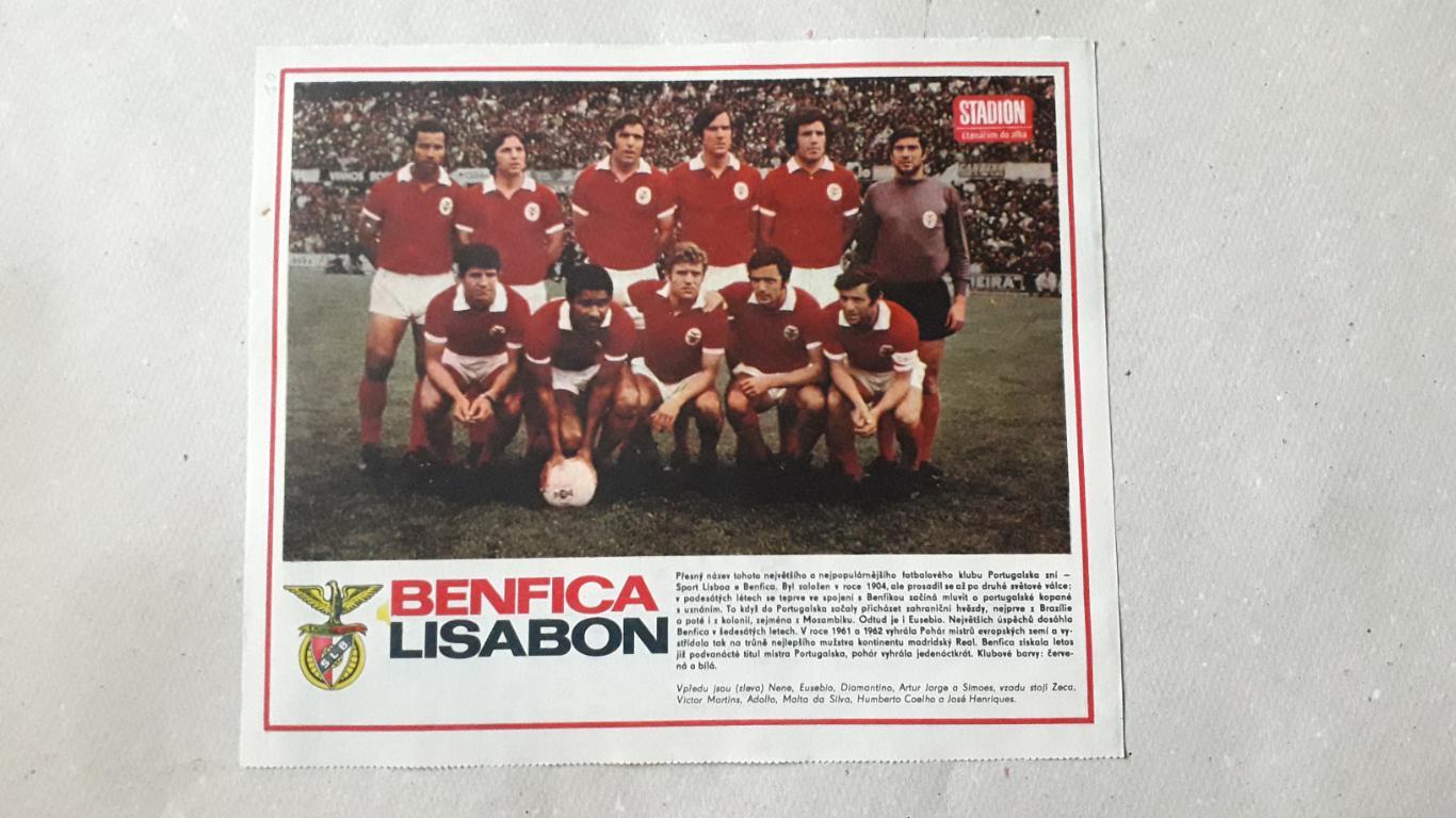 Постер из журнала Stadion- Benfica 3