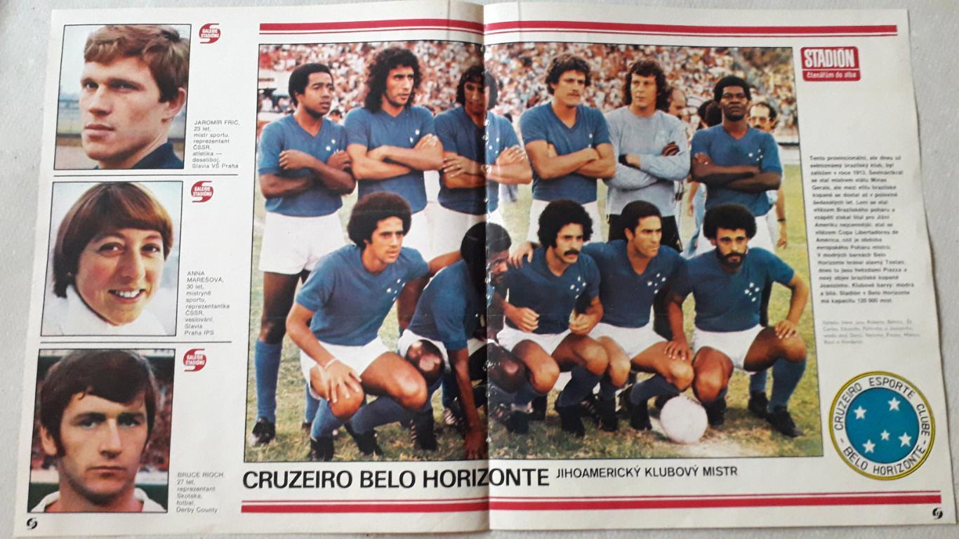 Постер из журнала Stadion- Cruzeiro