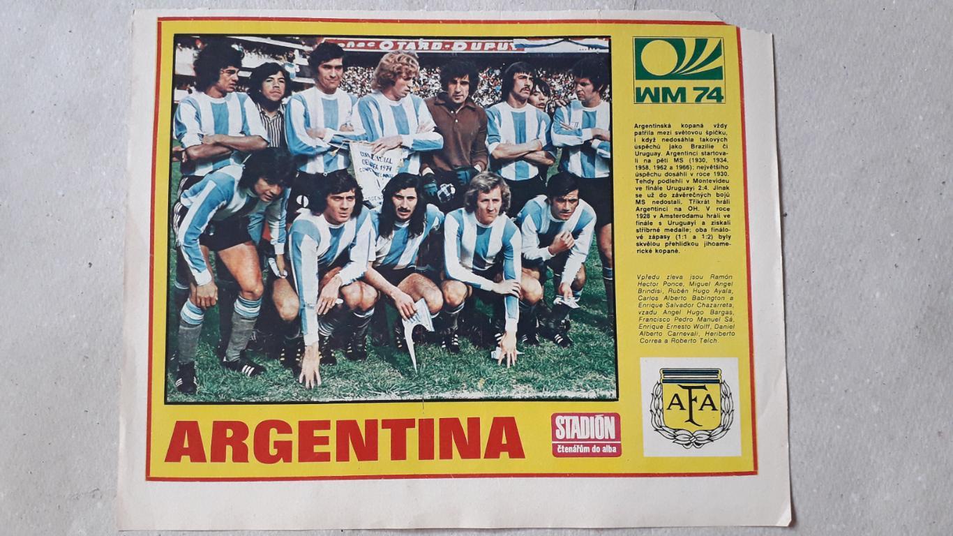 Постер из журнала Stadion- Argentina 3