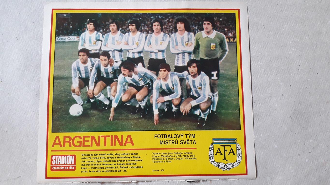 Постер из журнала Stadion- Argentina 4