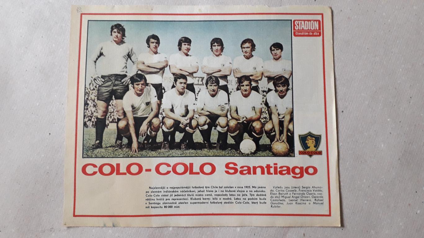 Постер из журнала Stadion- Colo Colo