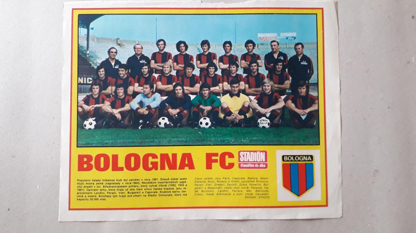 Постер из журнала Stadion- Bologna
