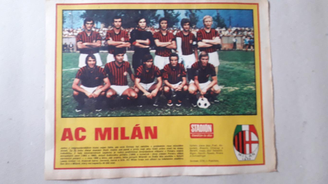 Постер из журнала Stadion- AC Milano 1