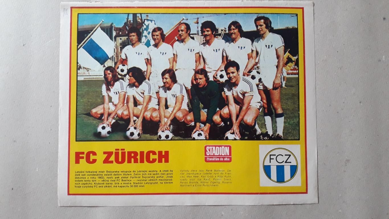 Постер из журнала Stadion- FC Zurich 2