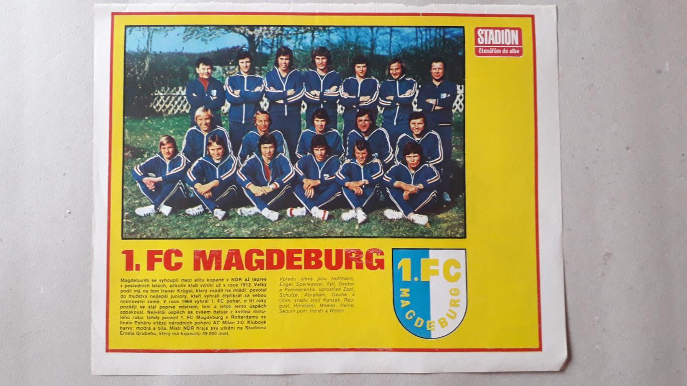 Постер из журнала Stadion- Magdeburg 2