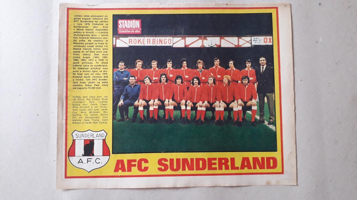 Постер из журнала Stadion- Sunderland