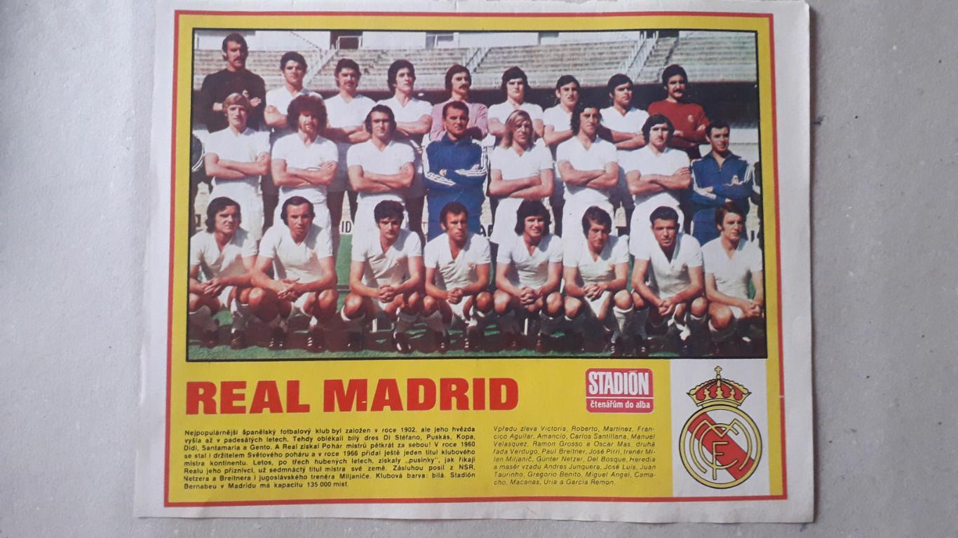 Постер из журнала Stadion Real Madrid
