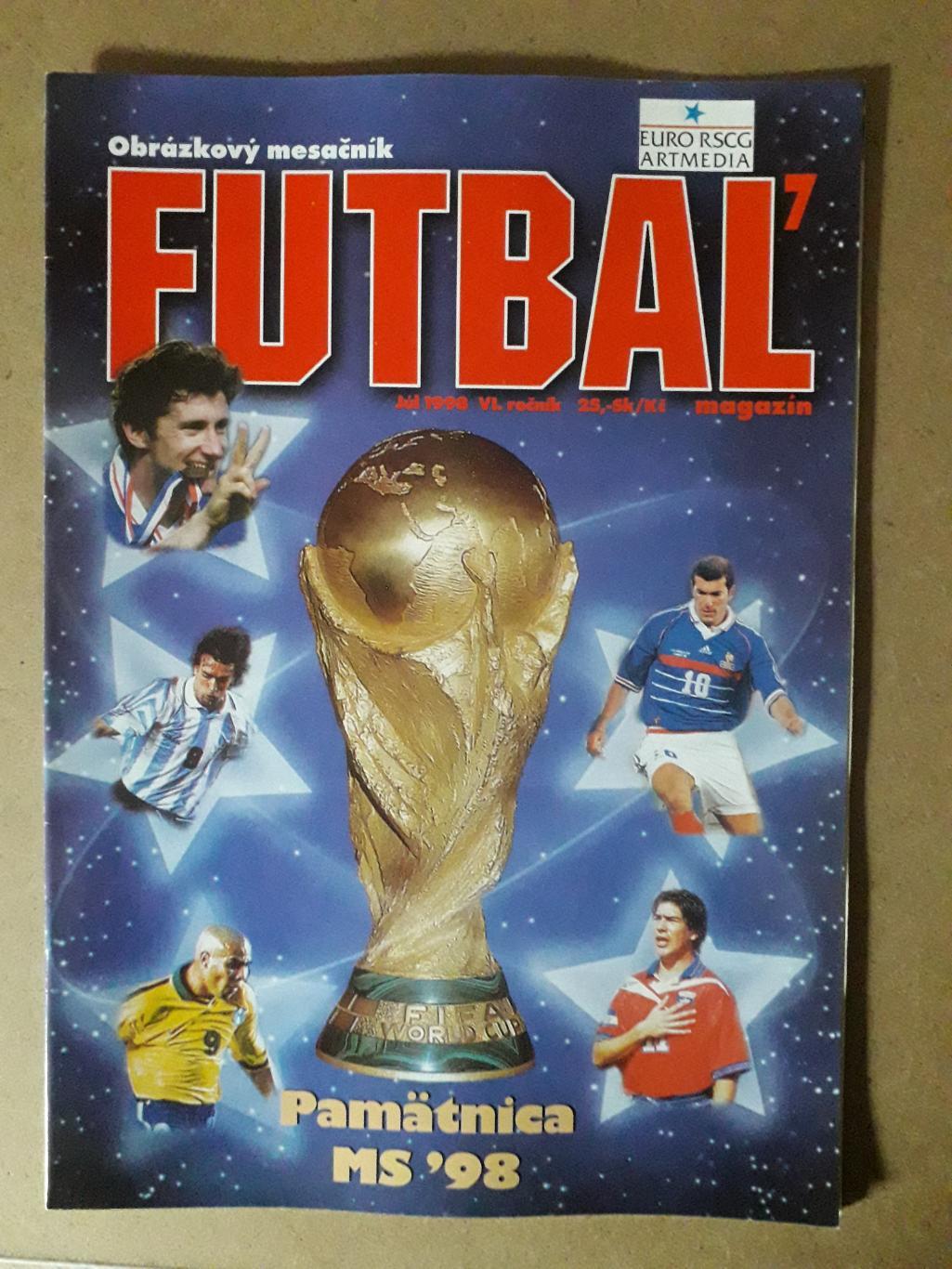 Словацкий Futbal magazin Nr.7/1998 хроника WC
