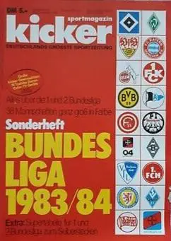 Kicker Bundesliga 1982/83,1983/84 1