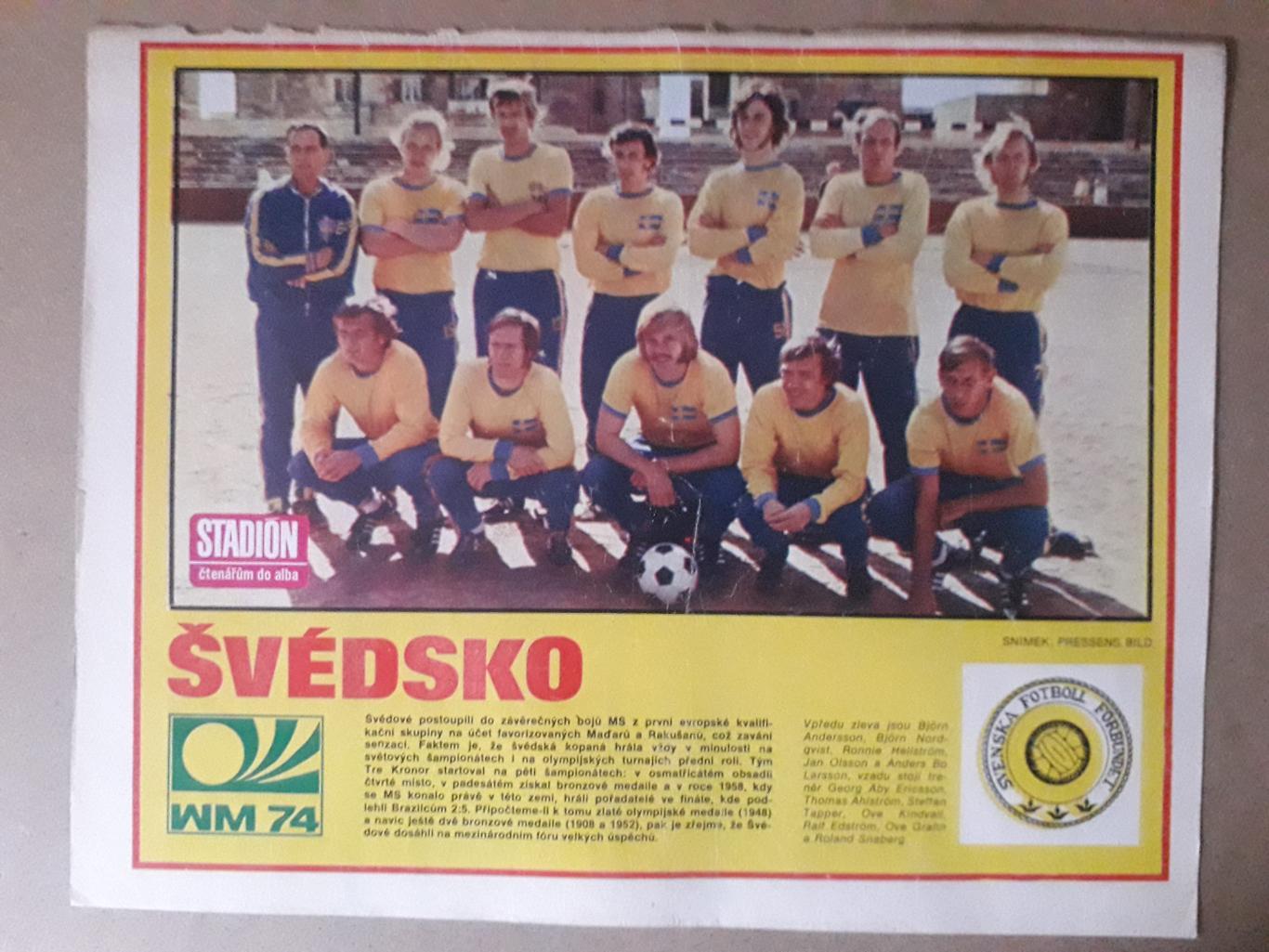Постер из журнала Stadion- Svedsko