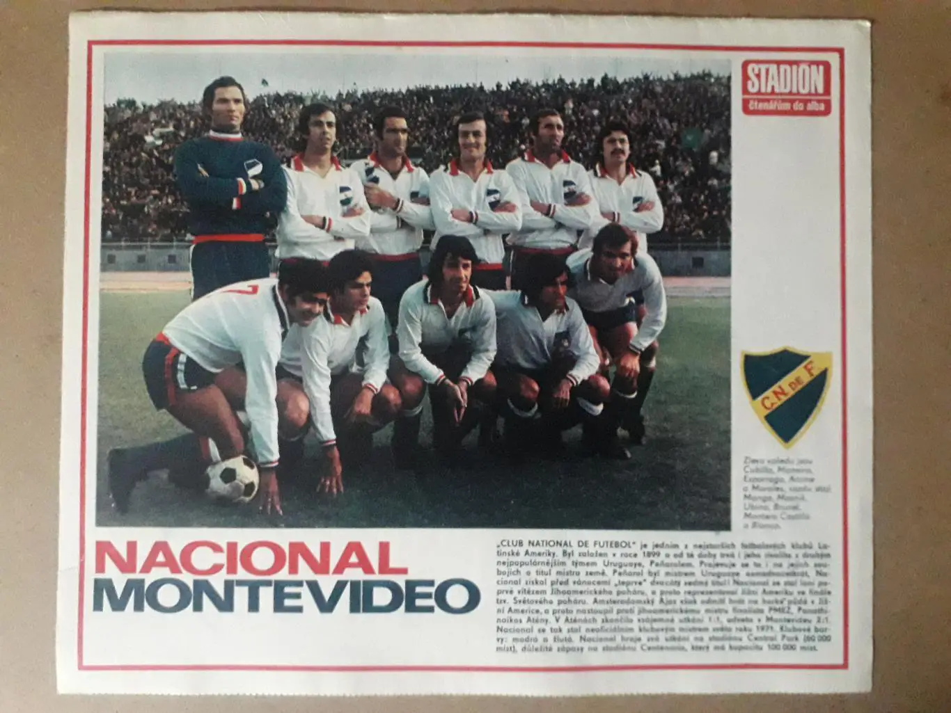 Постер из журнала Stadion- Nacional