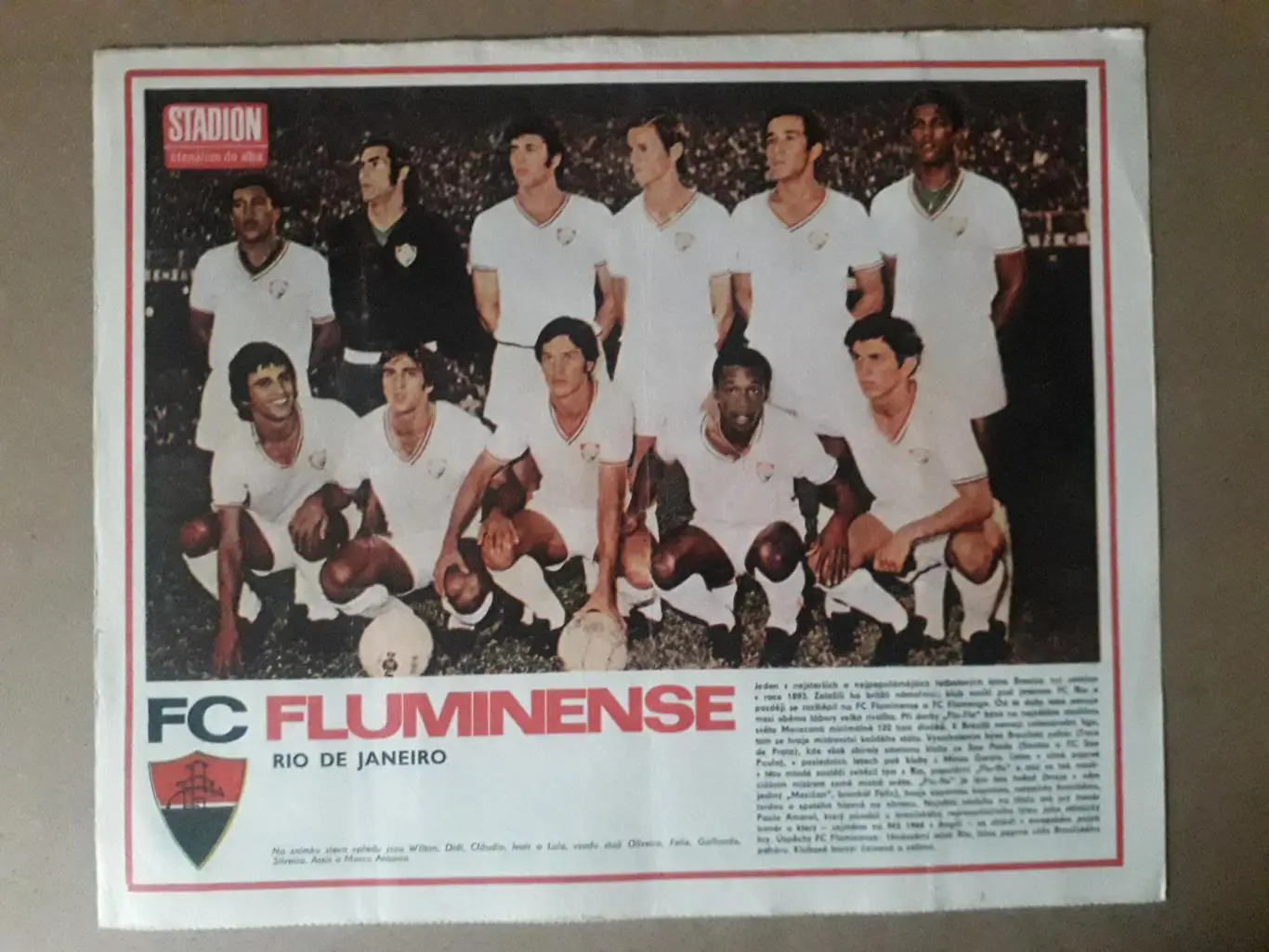 Постер из журнала Stadion- Fluminense