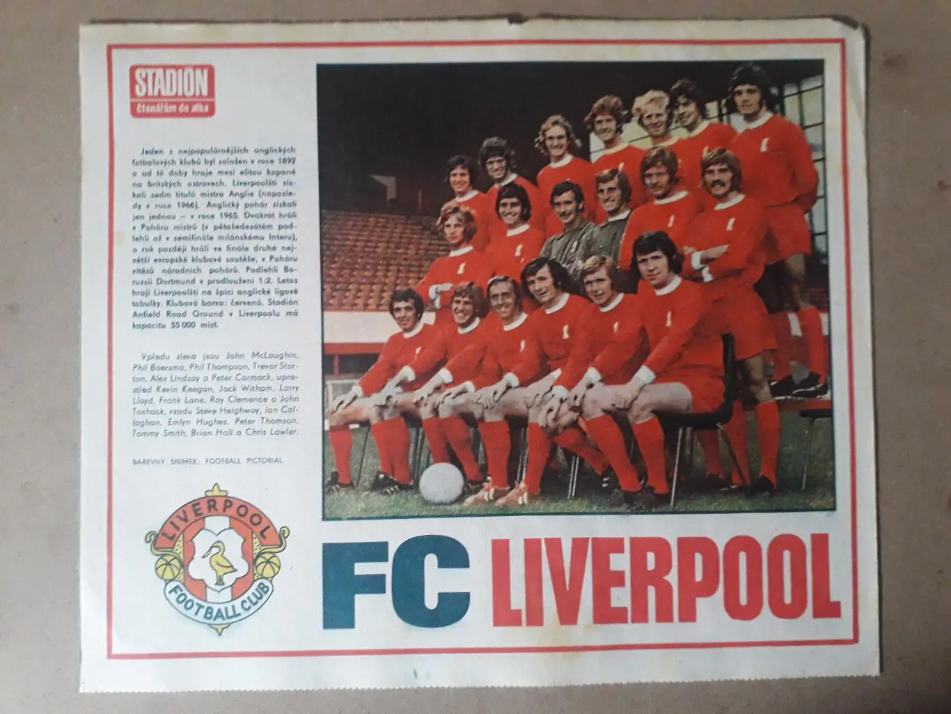 Постер из журнала Stadion- Liverpool 2