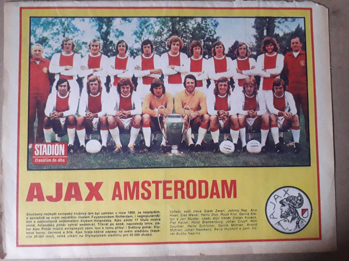 Постер из журнала Stadion- Ajax 1