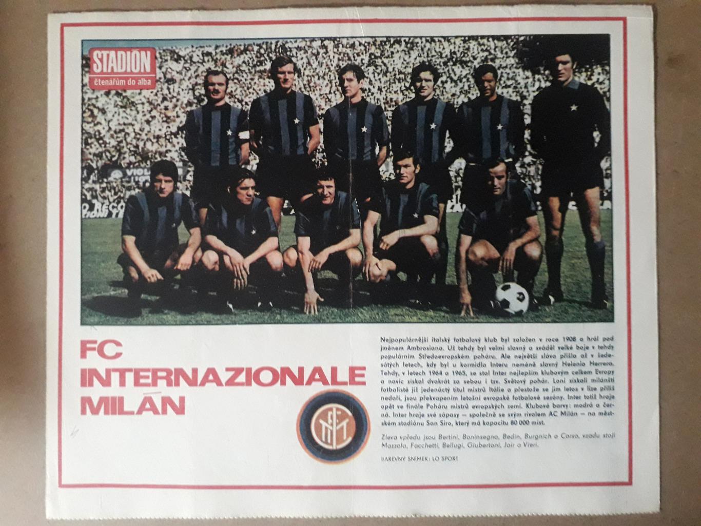 Постер из журнала Stadion- Inter