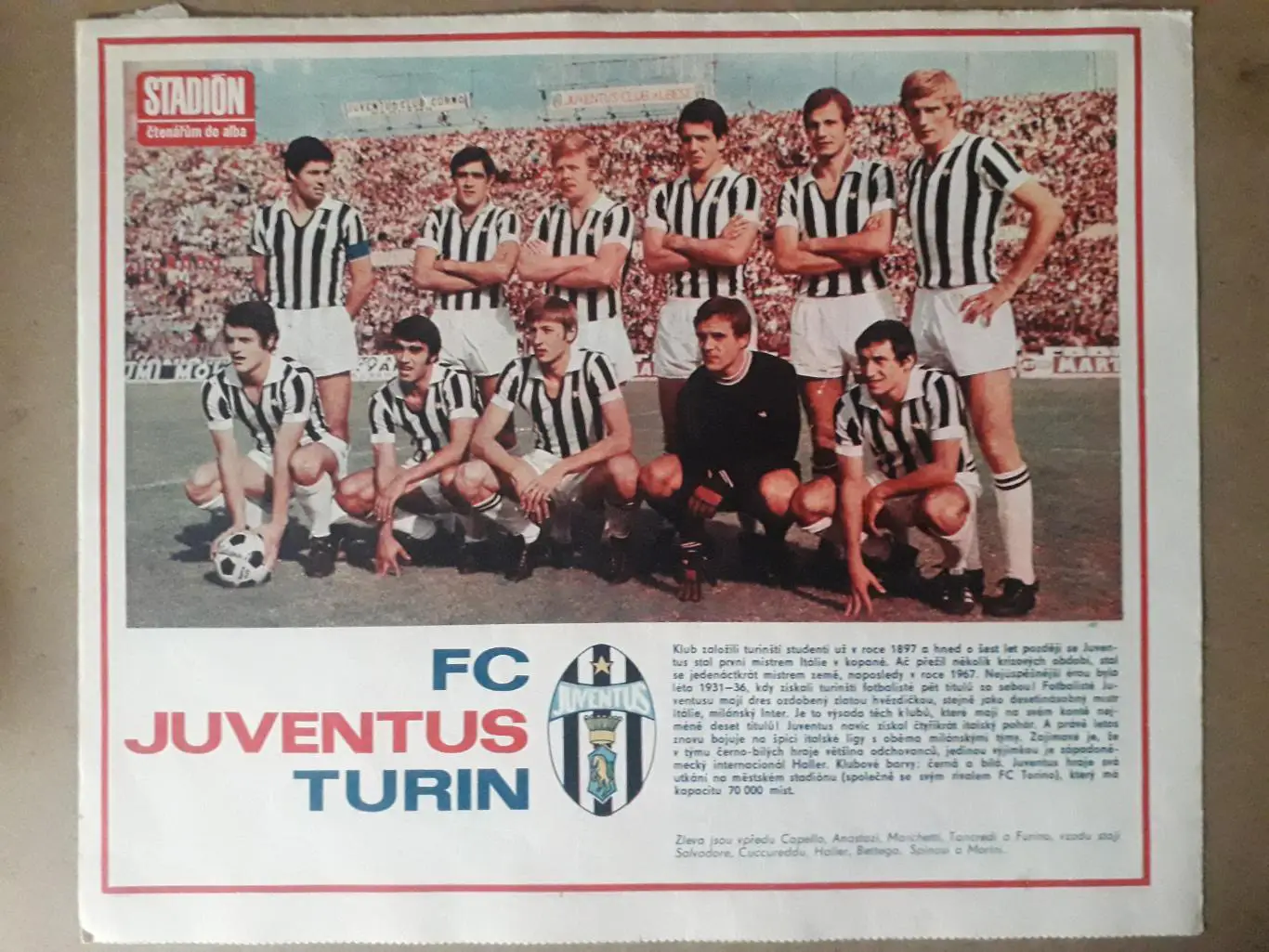 Постер из журнала Stadion- Juventus