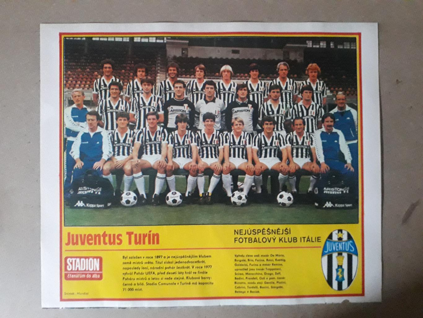 Постер из журнала Stadion- Juventus 2