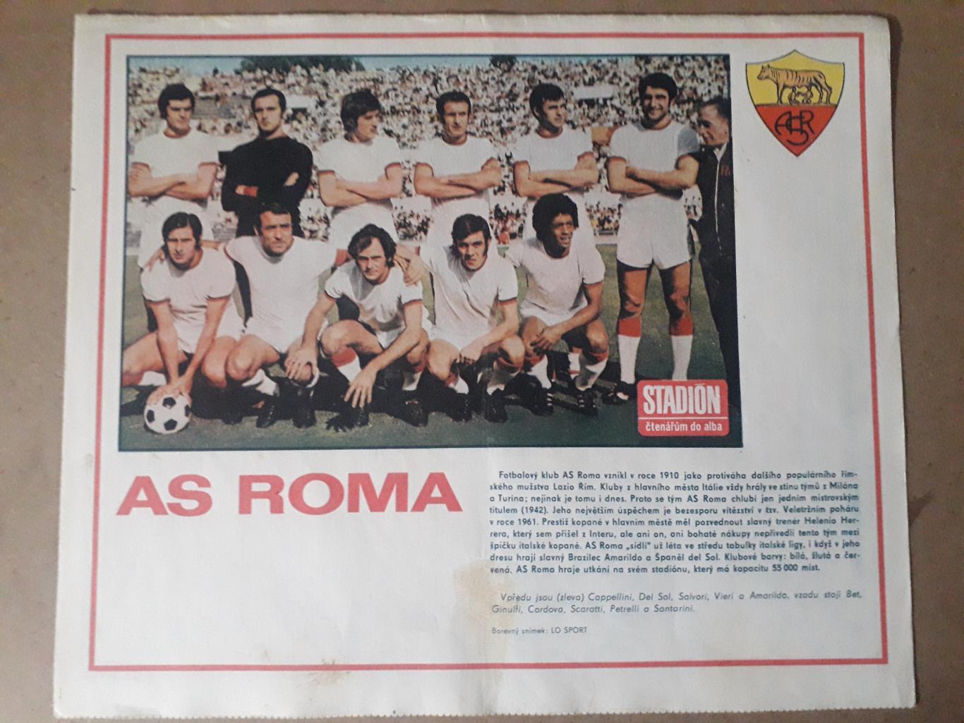 Постер из журнала Stadion- AS Roma