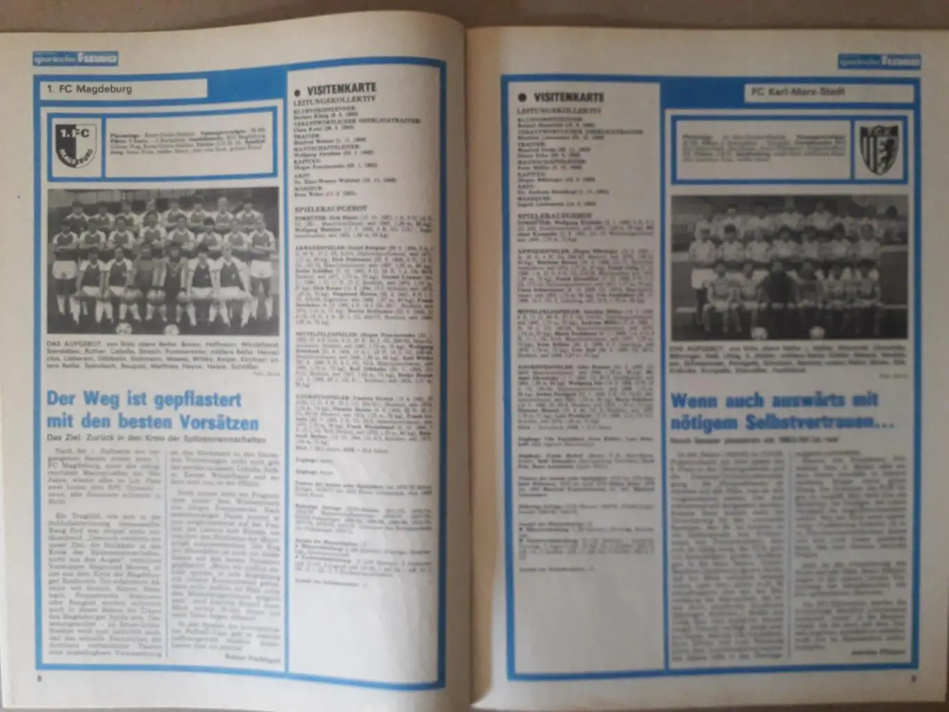 Fuwo- Sonderausgabe 1984/85 1
