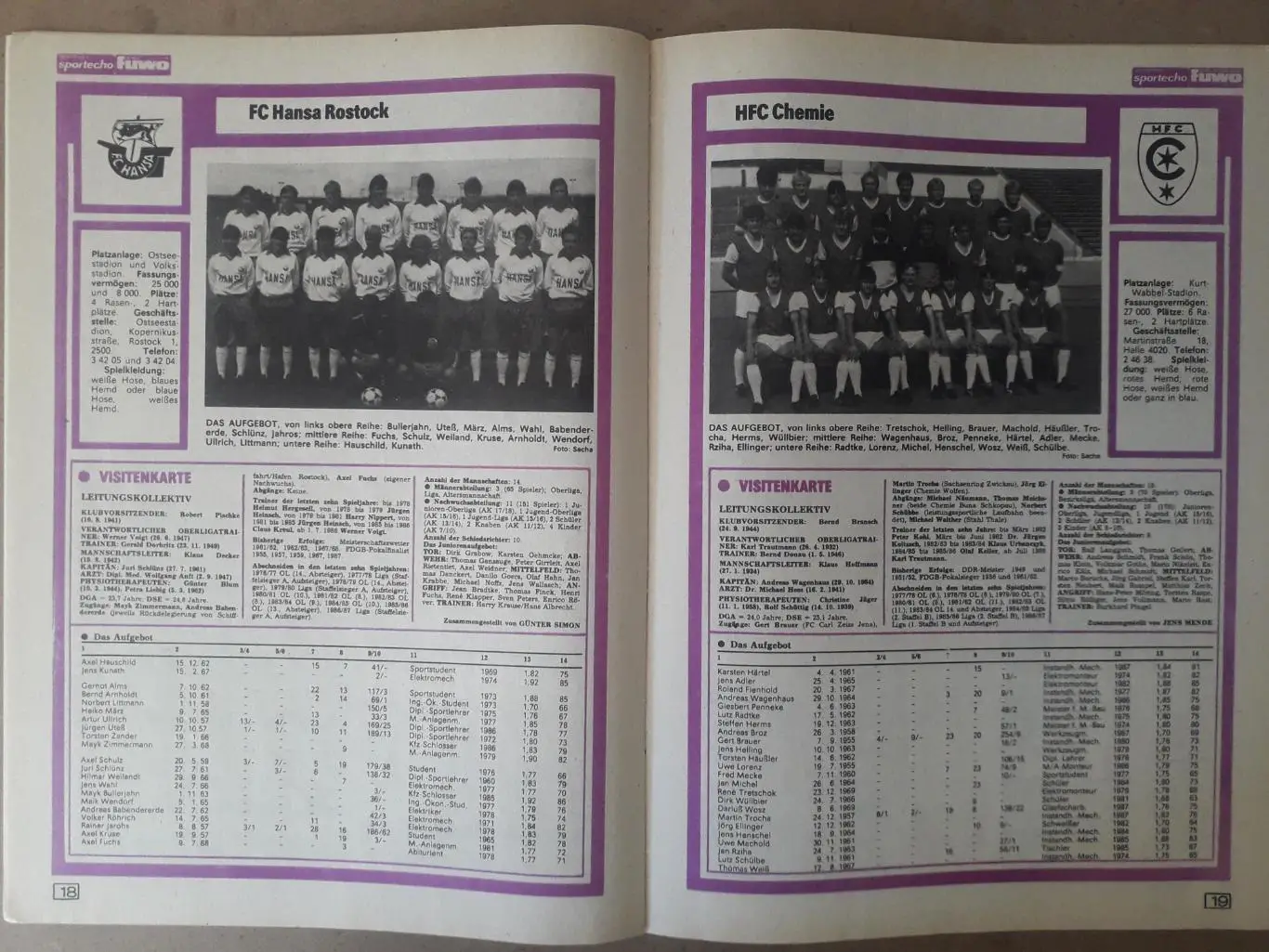 Fuwo- Sonderausgabe 1987/88 1