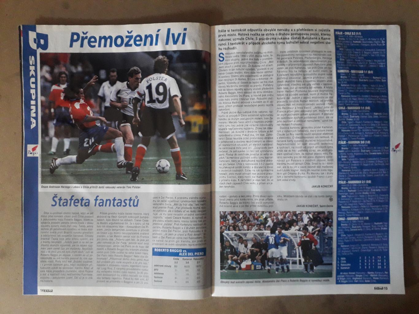 Fotbal sport 7/1998 1