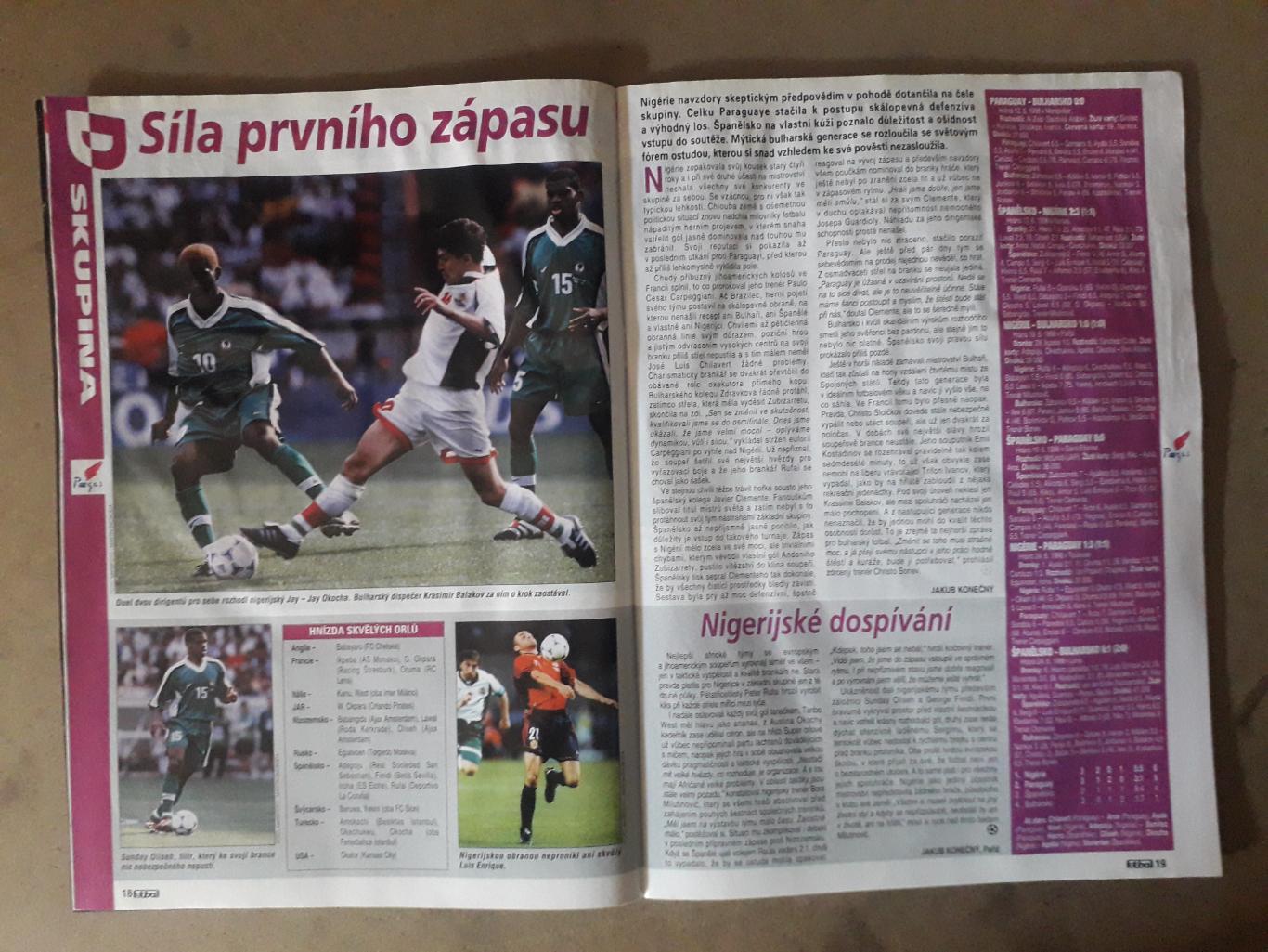 Fotbal sport 7/1998 2