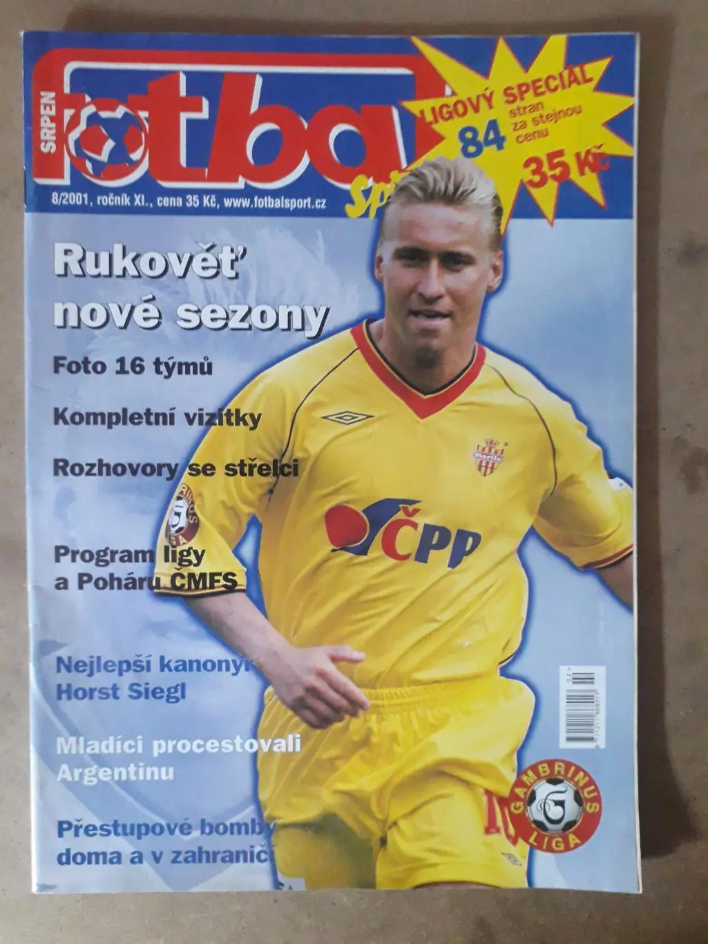 Fotbal sport 8/2001