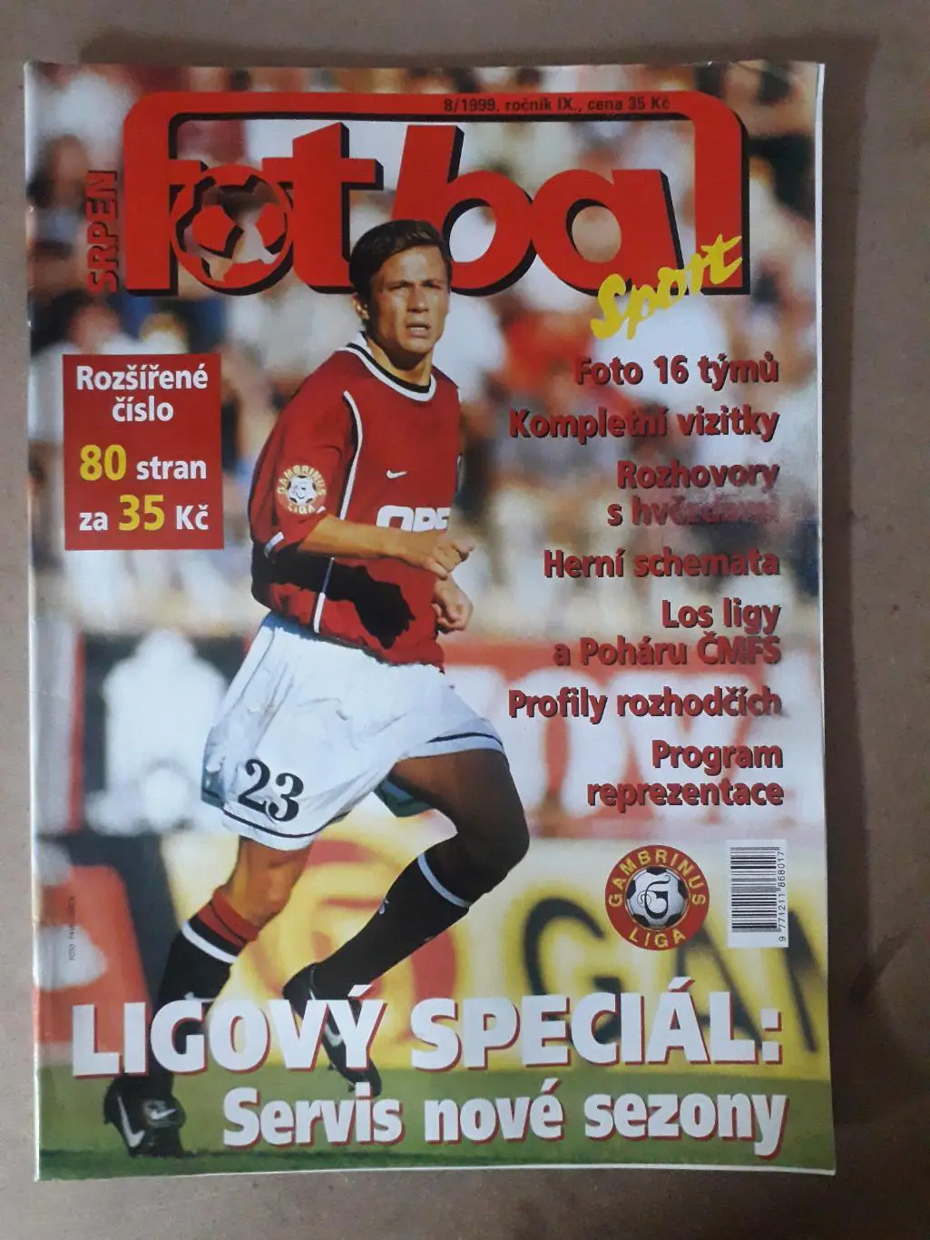 Fotbal sport 8/1999