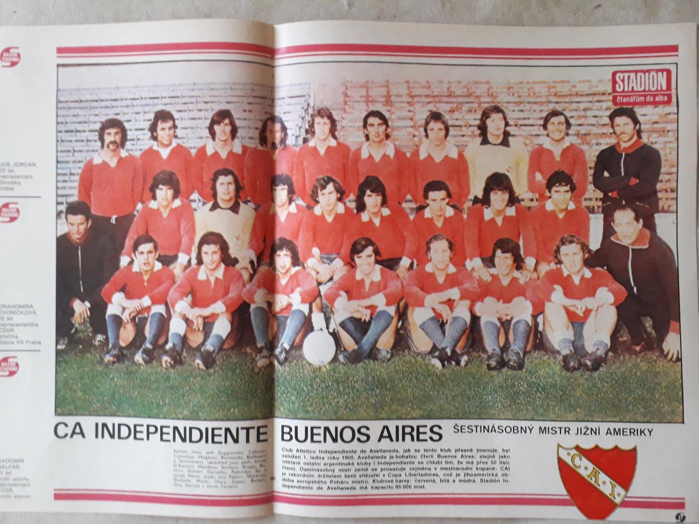 Постер из журнала Stadion- Independiente