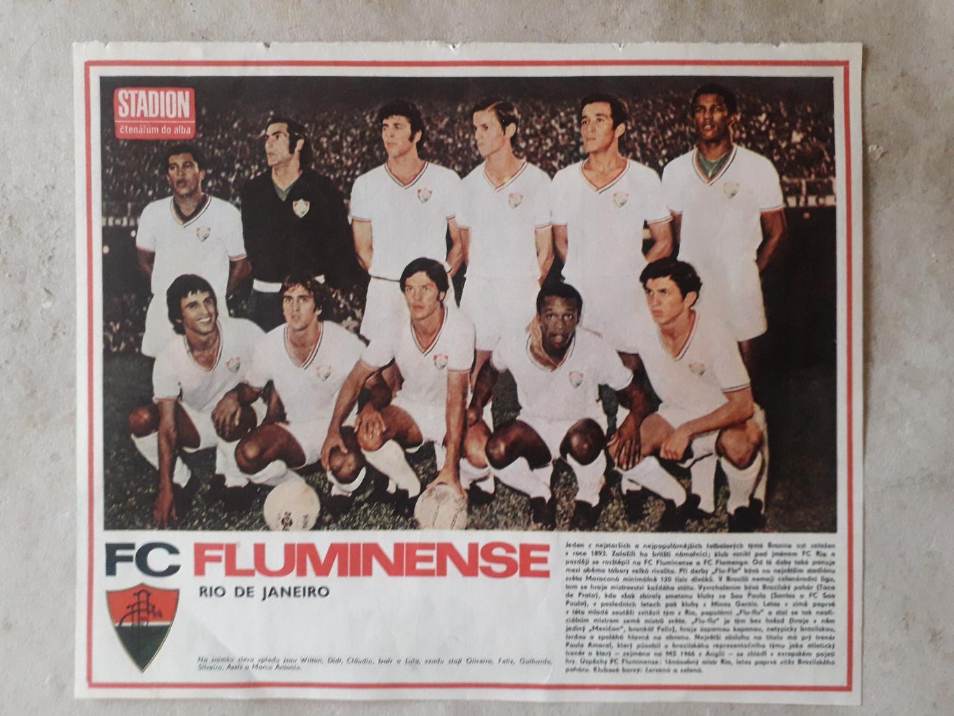 Постер из журнала Stadion- Fluminense