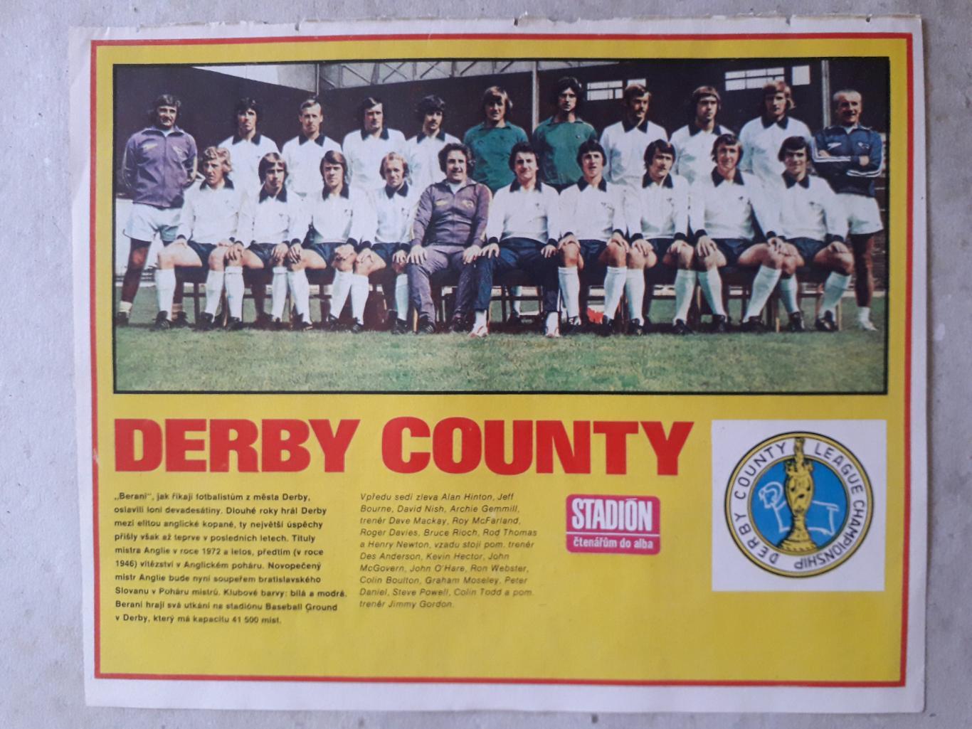 Постер из журнала Stadion- Derby County