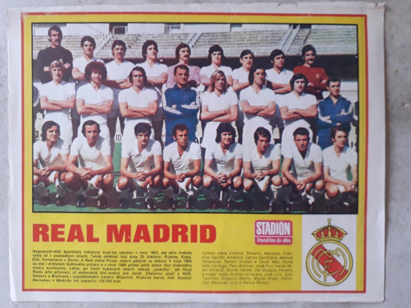 Постер из журнала Stadion- Real Madrid