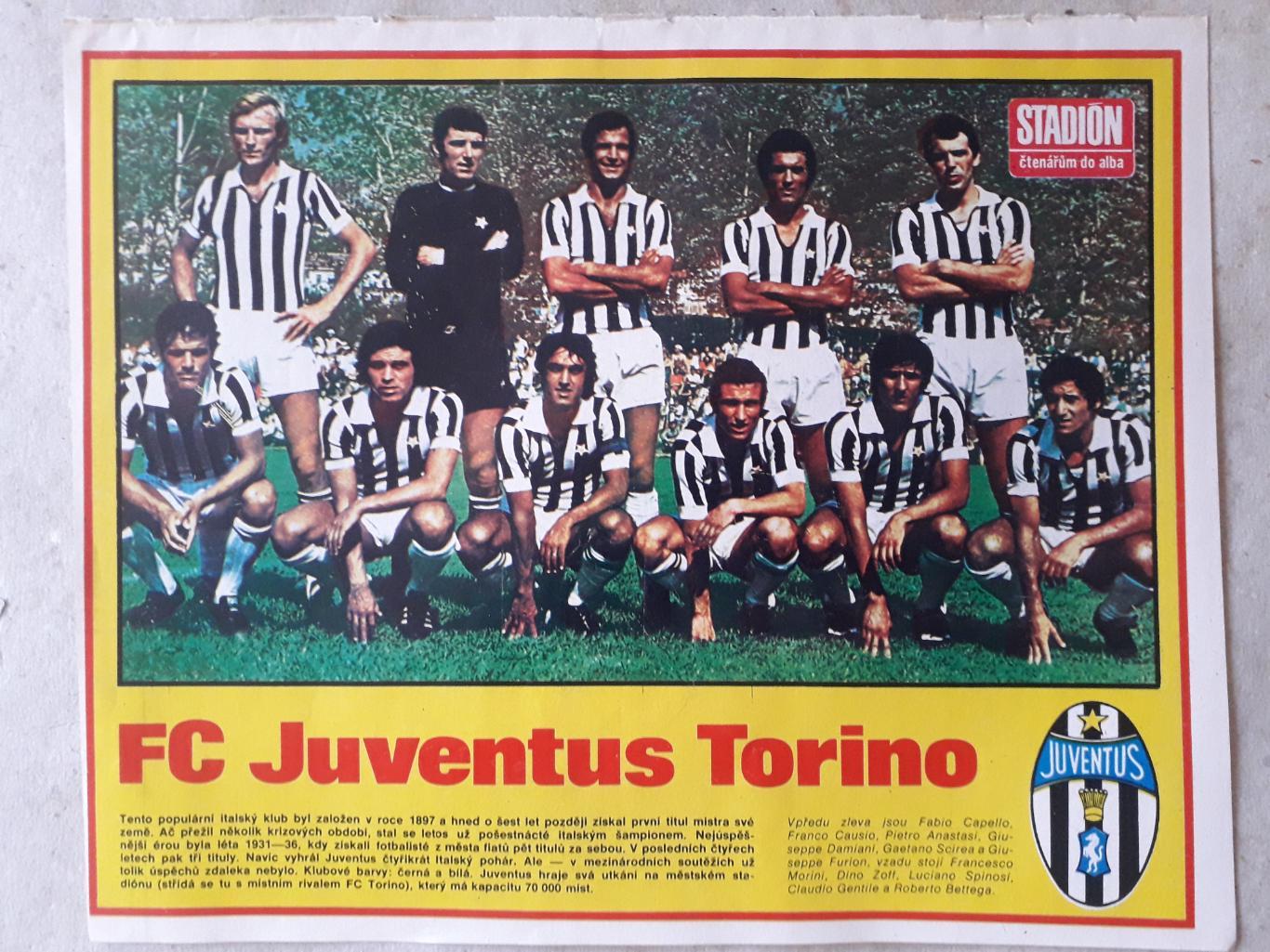 Постер из журнала Stadion- Juventus 2